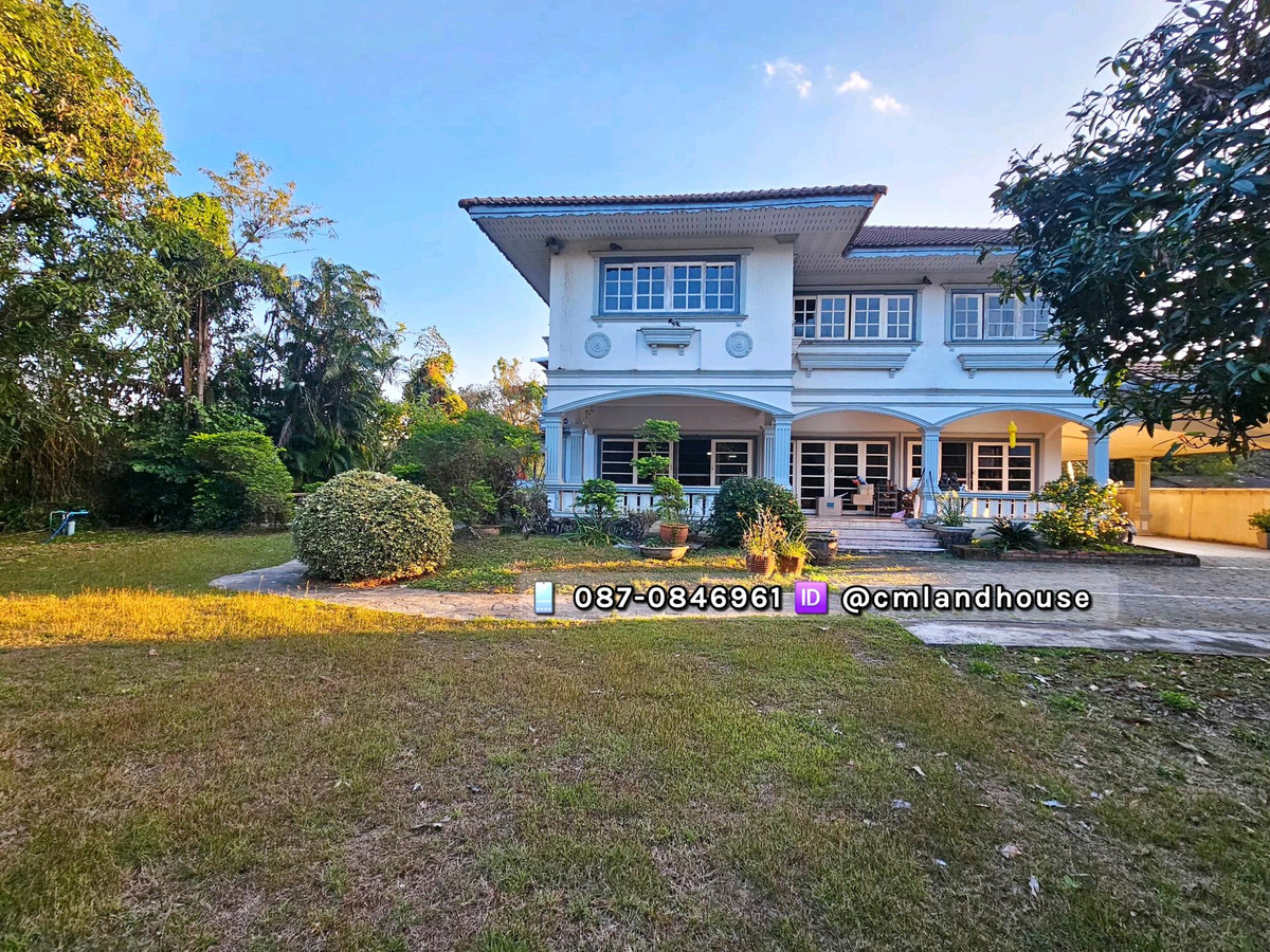 บ้านหลังใหญ่ เนื้อที่เกือบไร่ ใจกลางเมือง กลางย่านธุรกิจท่องเที่ยว หน้าโรงพยาบาลสวนดอก ใกล้วัดเจ็ดยอด ใกล้นิมมานเหมินทร์ ใกล้มหาวิทยาลัยเชียงใหม่ 🔆เฉพาะที่ดินก็คุ้มแล้ว ขายถูกกว่าราคาที่ดินเปล่า – รูปที่ 2