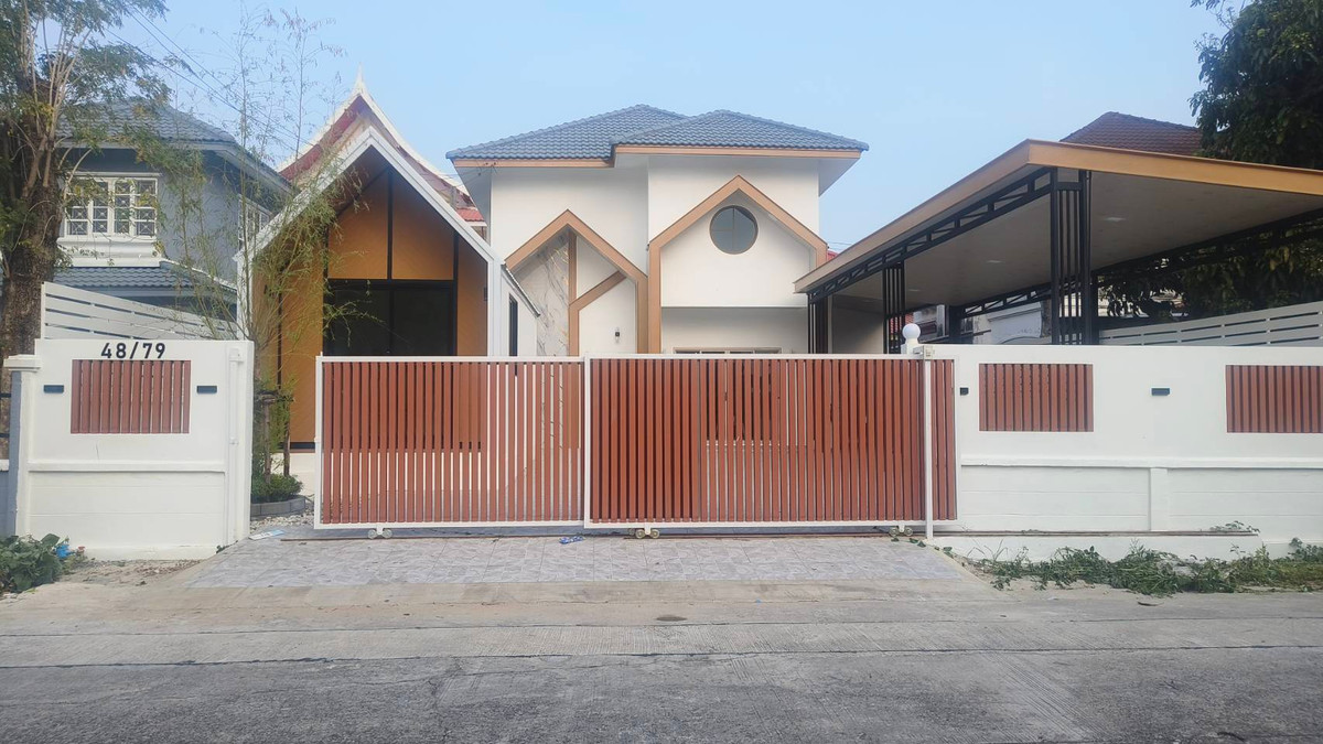 บ้านเดี่ยว 2 ชั้นรีโนเวทสวยใหม่ทั้งหลัง หมู่บ้านเคซี 9 ซอยนิมิตรใหม่ 4