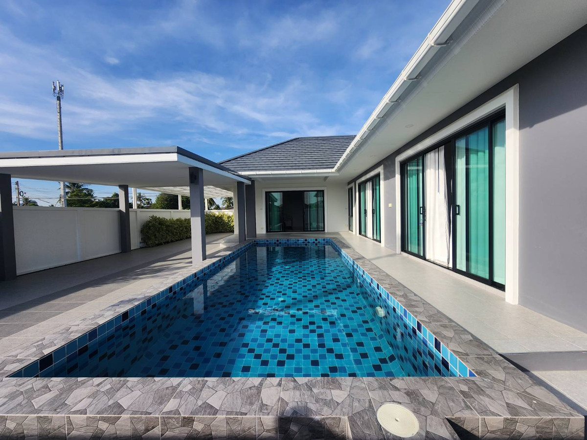 ✨ ขาย บ้านพักตากากาศ+ใกล้หาดชะอำ บ้านเดี่ยว 3 นอน 3 น้ำ 1 ชั้น 80 ตรว โครงการ Pool villa Hu Guh home ชะอำ 🏡💖 – รูปที่ 4