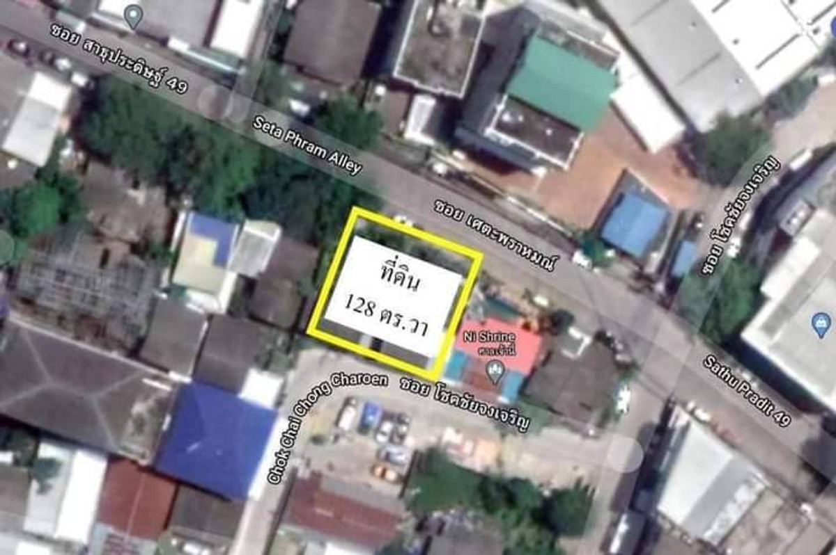 Land for sale, 128 sq m, Soi Sathupradit 49, beautiful, can build an office building, house, warehouse, commercial building for 7-11 to rent, selling at a cheap price. Land for sale, 128 sq m, Soi Sathupradit 49, beautiful, can build an office building, house, warehouse, commercial building for 7-11 to rent, selling at a cheap price.