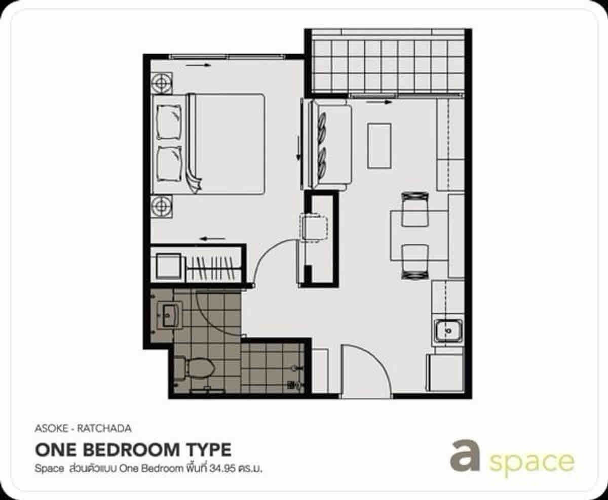 📢ขายคอนโดพร้อมผู้เช่า A Space อโศก รัชดา หากท่านสนใจนัดดูห้องเผื่อเป็นทางเลือกก่อนได้เลย 💵ราคาขาย 2.1 ล้าน ผู้ขายกับผู้ซื้อ รับผิดชอบค่าใช้จ่ายที่กรมที่ดิน ค่าโอน+ค่าอากร+ภาษีรายได้ ฝ่ายละครึ่ง✅ วิวสระว่ายน้ำ ชั้น 2 ตึก B ห้อง 608/32  – รูปที่ 4