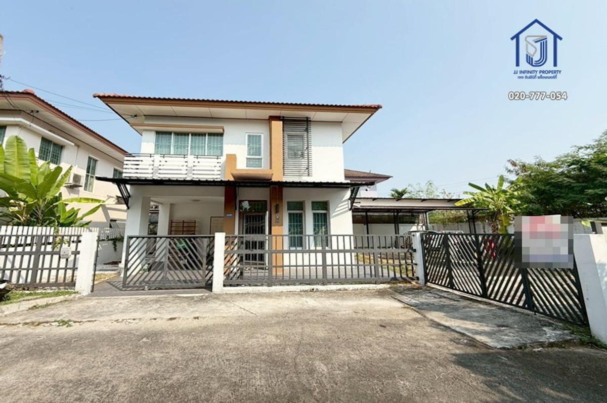 For sale and rent, 2-story detached house, Prompat Greennova Ramintra, Panya Inthra Road, corner unit, near The Legacy Golf Club.