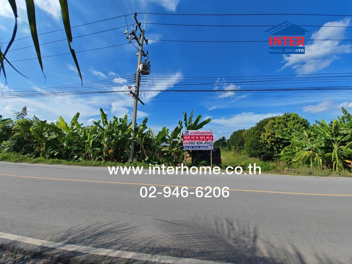 Empty land 20 rai 383 sq m. Empty land near Naraphirom Temple, Nakhon Pathom, Kanchanaphisek Road. Krungnon-Jongthanom Road, Bang Len, Nakhon Pathom – รูปที่ 2