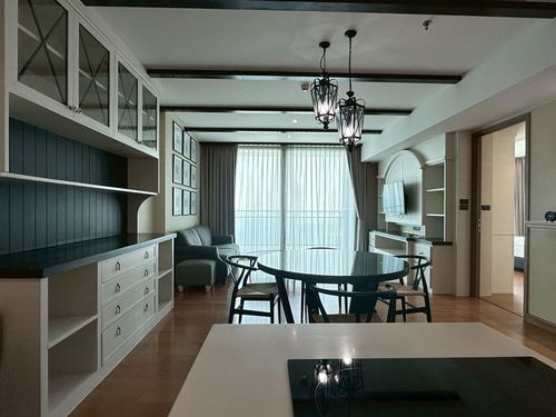 Marina Bayfront Sriracha, luxury condo for rent, sea view, 2-bedroom unit, fully furnished.