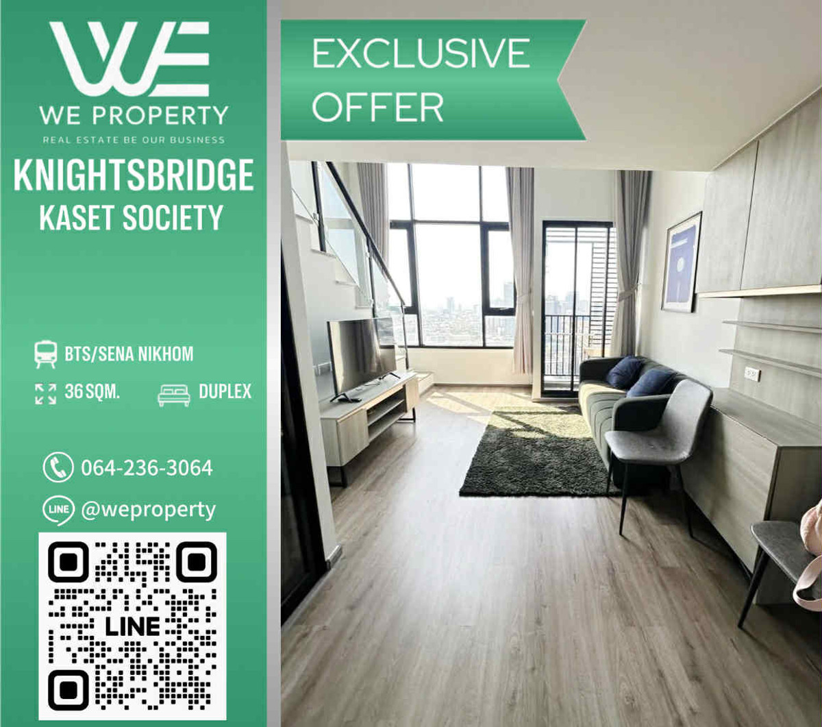 Duplex ห้องสวยวิวดีราคาดีที่สุด!!⭐Knightsbridge Kaset Society (ไนท์บริดจ์ เกษตร โซไซตี้) Duplex ห้องสวยวิวดีราคาดีที่สุด!!⭐Knightsbridge Kaset Society (ไนท์บริดจ์ เกษตร โซไซตี้)