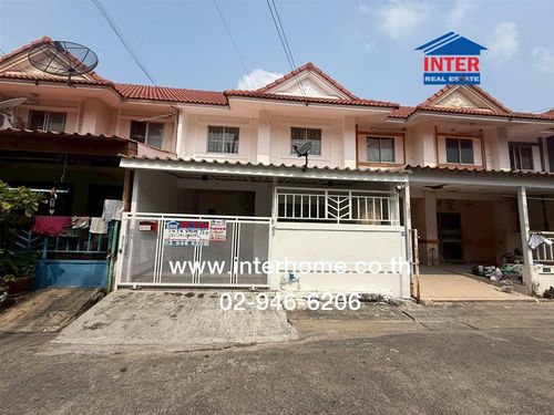 Townhouse, 2 floors, 18 sq m, Pruksa C Village. Near Thai Somboon Market, Khlong Sam Road, Rangsit-Khlong 3 Road, Khlong Luang, Pathum Thani