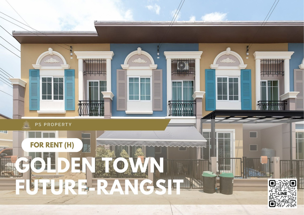 Townhouse for rent ✨ Golden Town Future-Rangsit ✨ 3 bedrooms, 2 bathrooms, fully furnished and equipped with appliances. Townhouse for rent ✨ Golden Town Future-Rangsit ✨ 3 bedrooms, 2 bathrooms, fully furnished and equipped with appliances.