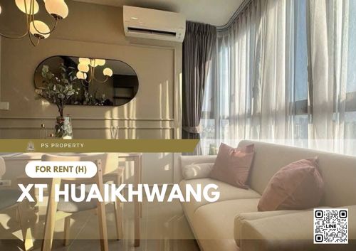 For rent 📍 XT HUAIKHWANG 📍 Fully furnished with appliances, near BTS Huai Khwang.