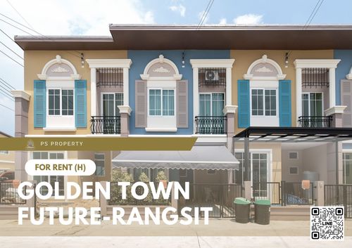 Townhouse for rent ✨ Golden Town Future-Rangsit ✨ 3 bedrooms, 2 bathrooms, fully furnished and equipped with appliances.
