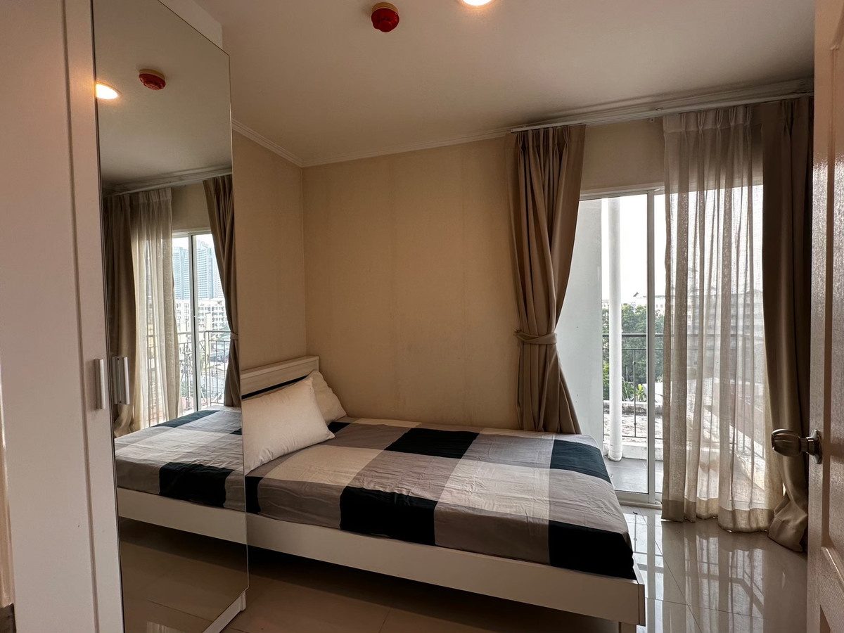 P-133450 🔑 ให้เช่าห้องแบบ 2นอน คอนโดห้องสวย น็อตติ้ง ฮิลล์ สุขุมวิท 107 ใกล้ BTS แบริ่ง ชั้น8 เฟอร์ครบ มีเครื่องซักผ้า วิวสวน Line: @easythaihome 085-592-2897
