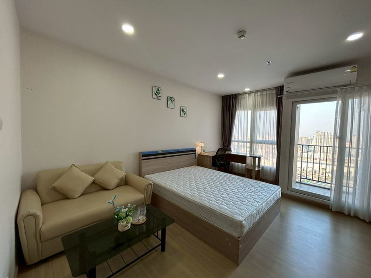 PFD-07919 For rent Supalai Veranda Ramkhamhaeng, next to the main road, Studio 28 sq m., high floor 32