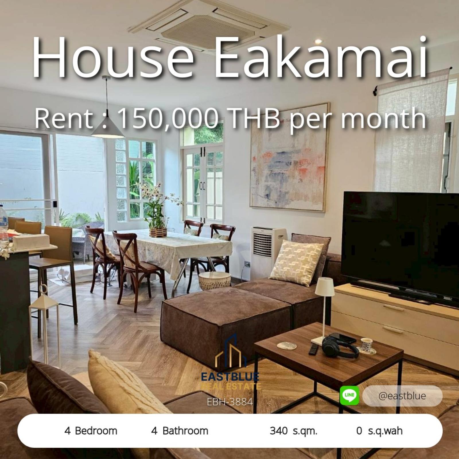 Spacious 4-Bedroom Gem in Eakamai – Luxury Living Awaits  
Live Large with 340 sq.wah Land in Prime Eakamai Location 0642748883