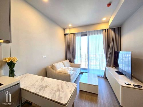 For rent Whizdom The Forestias (Destinia), high floor, panoramic view of Bangkok on the suburban side, both the city and green areas in one view @27,000 Baht