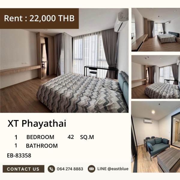 17/07/2026, # XT Phayathai เช่าคอนโดหรูใกล้ BTS พญาไท ห้องใหม่ 1 นอน 42 ตรม. พร้อมเข้าอยู่ ฟรีสระว่ายน้ำ ฟิตเนส 0642748883