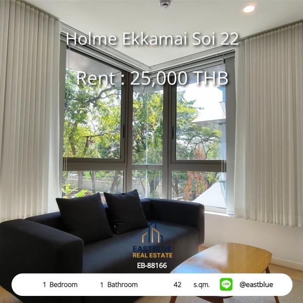 For rent: Holme Ekkamai condo, 42 sq.m., ready to move in, near Ekkamai BTS.
Great price at 25,000 THB/month, fully equipped with amenities! 0642748883