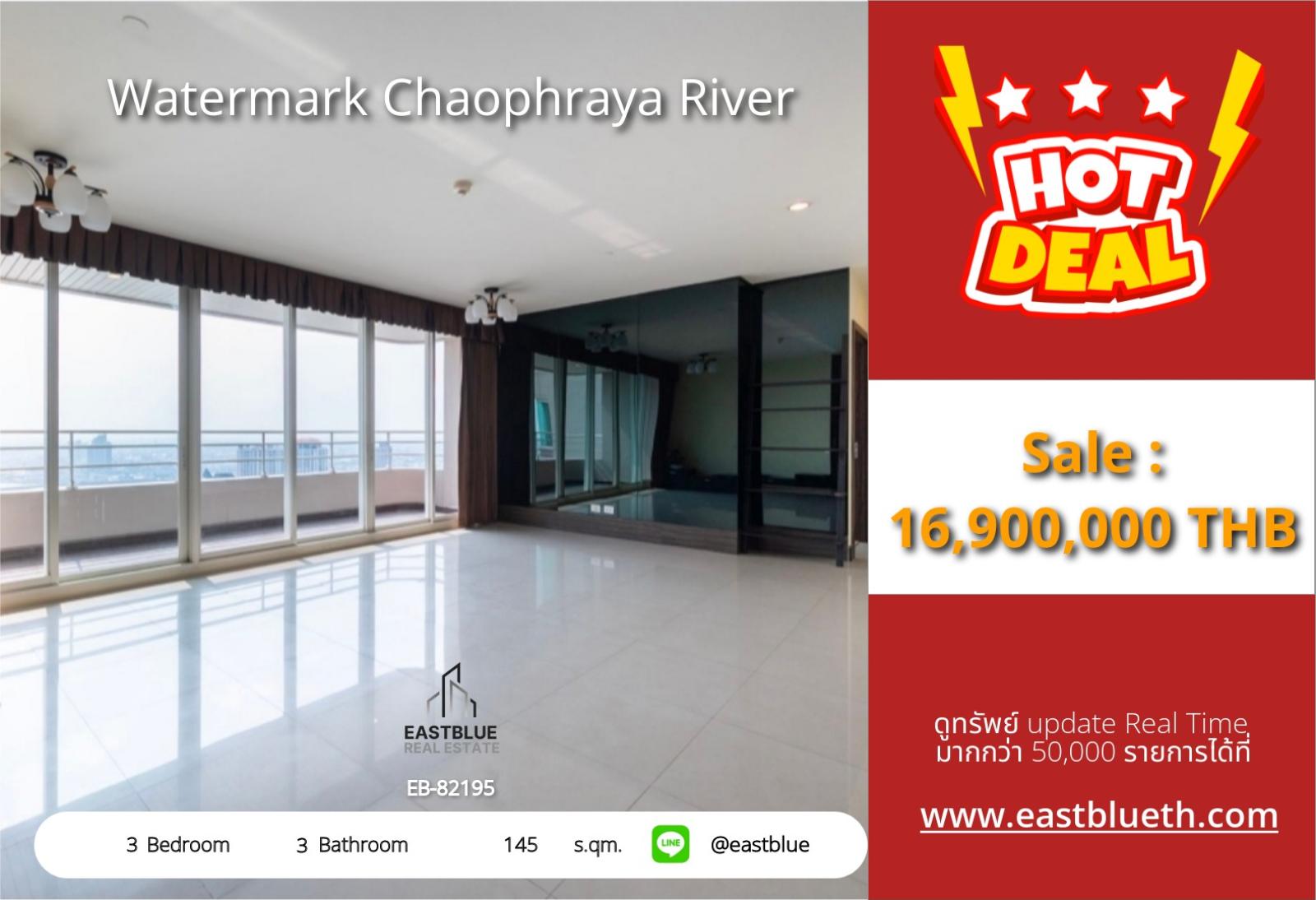 15/10/2026, 🌊 Selling a river view condo at Watermark at an unbeatable price!
🏡 3 luxurious large bedrooms, 145 sq.m. for only 16.9 million, close to BTS Krung Thonburi 0642748883 15/10/2026, 🌊 Selling a river view condo at Watermark at an unbeatable price!
🏡 3 luxurious large bedrooms, 145 sq.m. for only 16.9 million, close to BTS Krung Thonburi 0642748883
