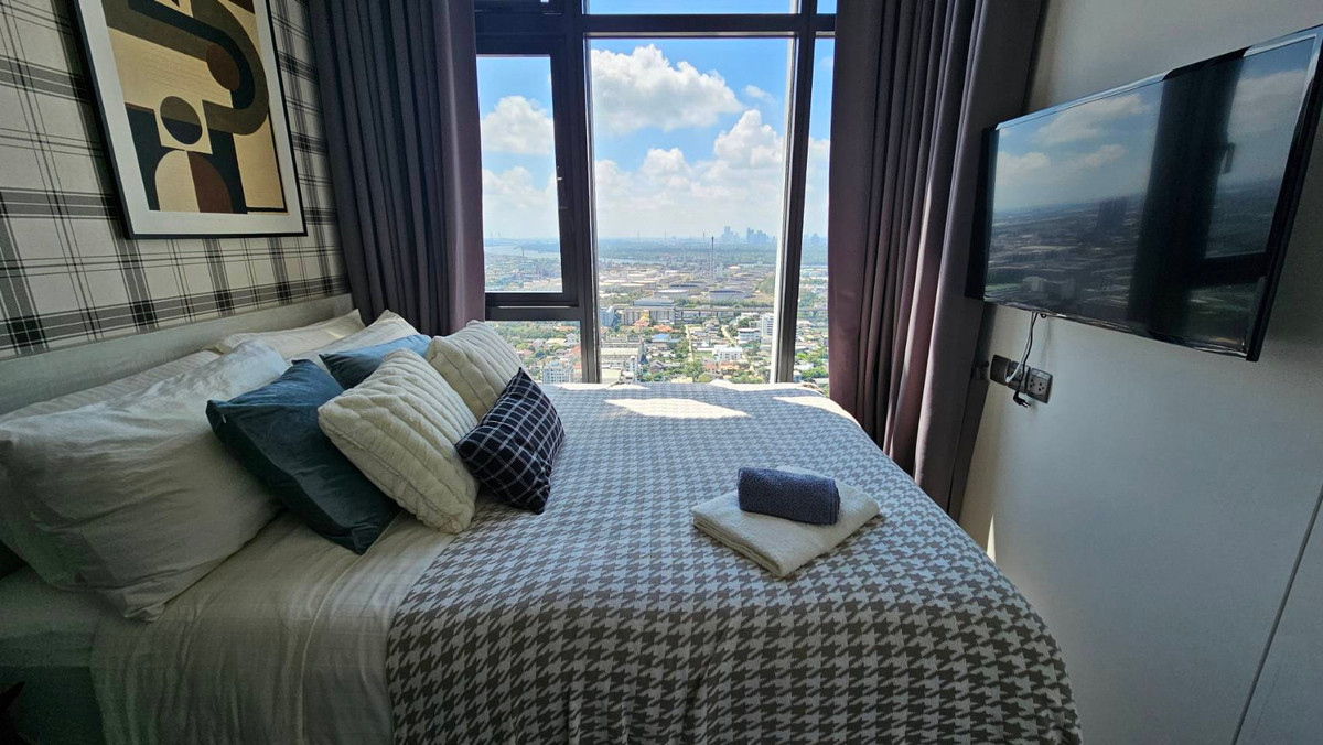Condo for rent, The Line Sukhumvit 101 (The Line Sukhumvit 101) #next to Sukhumvit Road, near BTS Punnawithi 250 meters, size 1 bedroom, 27 sq m, 30th floor #Chao Phraya River view Panoramic city view (Room fully furnished, ready to move in) By Sansari Condo for rent, The Line Sukhumvit 101 (The Line Sukhumvit 101) #next to Sukhumvit Road, near BTS Punnawithi 250 meters, size 1 bedroom, 27 sq m, 30th floor #Chao Phraya River view Panoramic city view (Room fully furnished, ready to move in) By Sansari