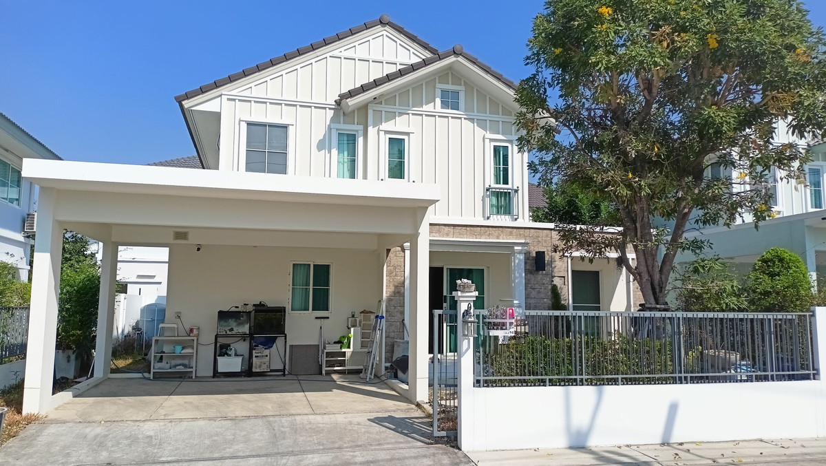 European style detached house for sale, Villaggio 2 Ayutthaya, 52 sq m, 4 bedrooms, near Central Ayutthaya. European style detached house for sale, Villaggio 2 Ayutthaya, 52 sq m, 4 bedrooms, near Central Ayutthaya.