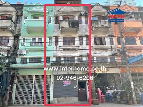 Commercial building, 3.5 floors, 16 sq m, Suksan 6 Village. Kanchanaphisek Road, Phetkasem Road, Phasi Charoen District, Bangkok