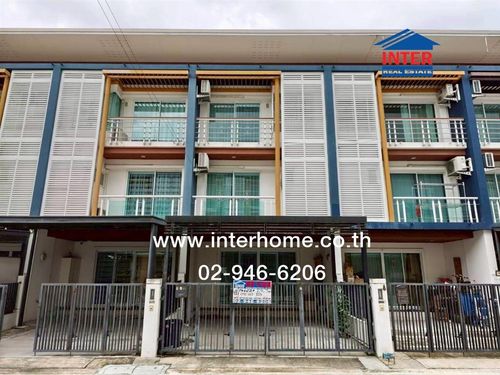 ทาวน์โฮม 3 ชั้น 24.9 ตร.ว. หมู่บ้านชวนชื่นโมดัส วิภาวดี เฟส2 ซอยวิภาวดีรังสิต70 แยก72 ถนนวิภาวดี-รังสิต ถนนแจ้งวัฒนะ ถนนพหลโยธิน เขตดอนเมือง กรุงเทพมหานคร