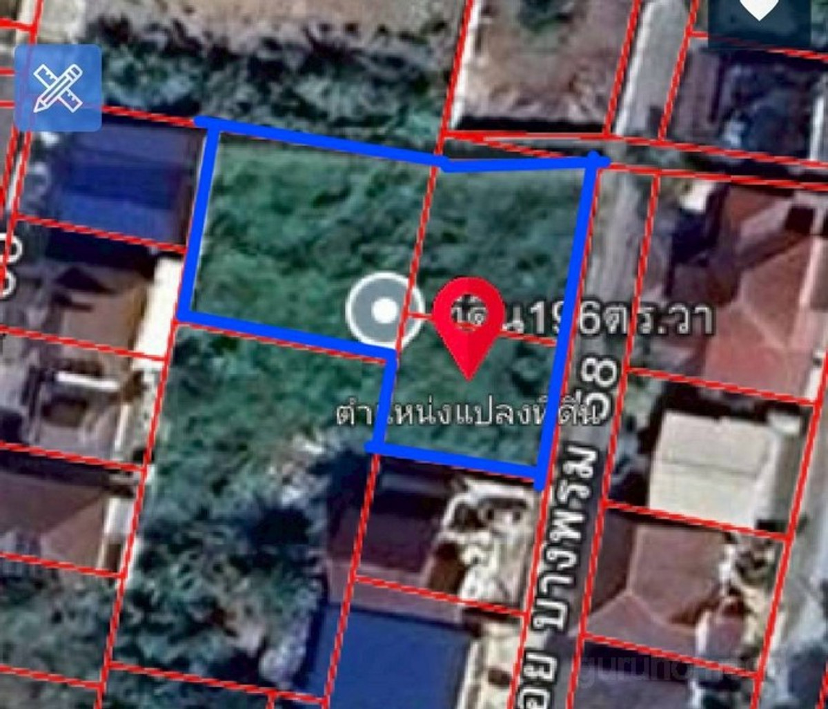 Empty land for sale, Soi Bang Phrom 58, Ratchapruek area, area 196 sq m, good land size, good price, privacy - ghd000809 Empty land for sale, Soi Bang Phrom 58, Ratchapruek area, area 196 sq m, good land size, good price, privacy - ghd000809