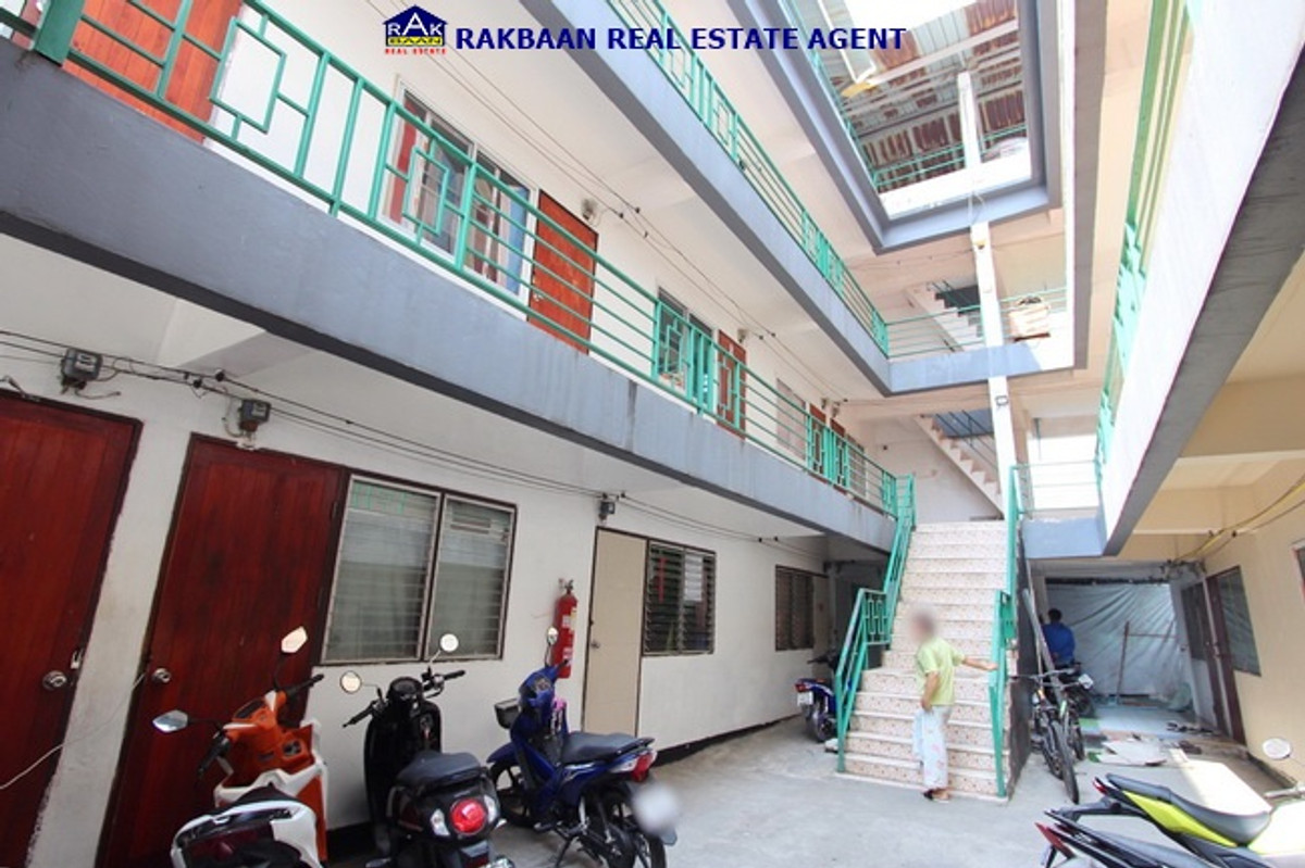 3-story dormitory for sale, Ramintra 117, Charoen Phatthana 9, area 102 sq m, 35 rooms, rental price 2,000/room, Rental Yield (rate of return) 7.5% 3-story dormitory for sale, Ramintra 117, Charoen Phatthana 9, area 102 sq m, 35 rooms, rental price 2,000/room, Rental Yield (rate of return) 7.5%