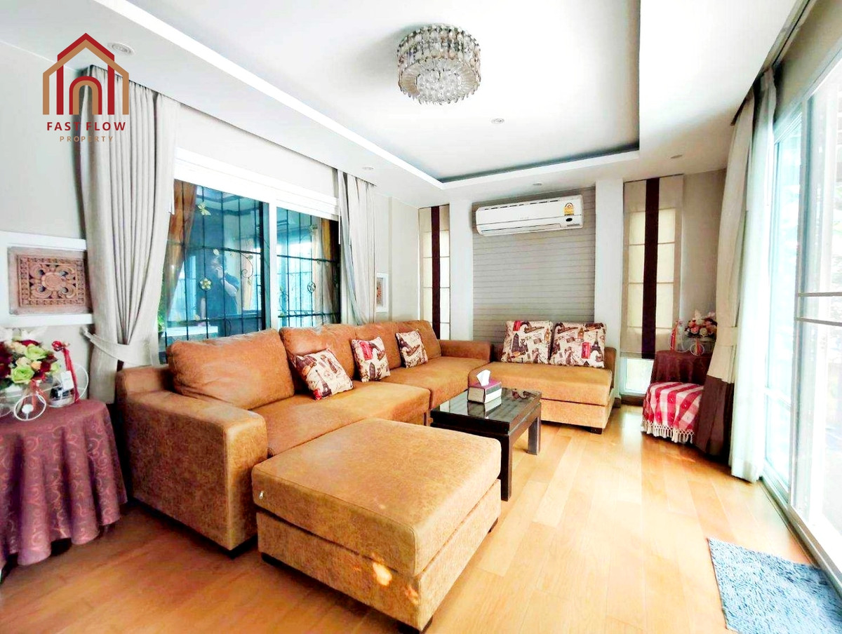 Single house for sale, Balinese style, with high-quality built-in furniture. Discovery Balika, Lam Luk Ka, Khlong 4, Sai Pracharat Road, Phra Ong Chao Sai Road, Rangsit, Khlong 4. Beautiful house with high-quality materials throughout. BOY – รูปที่ 3