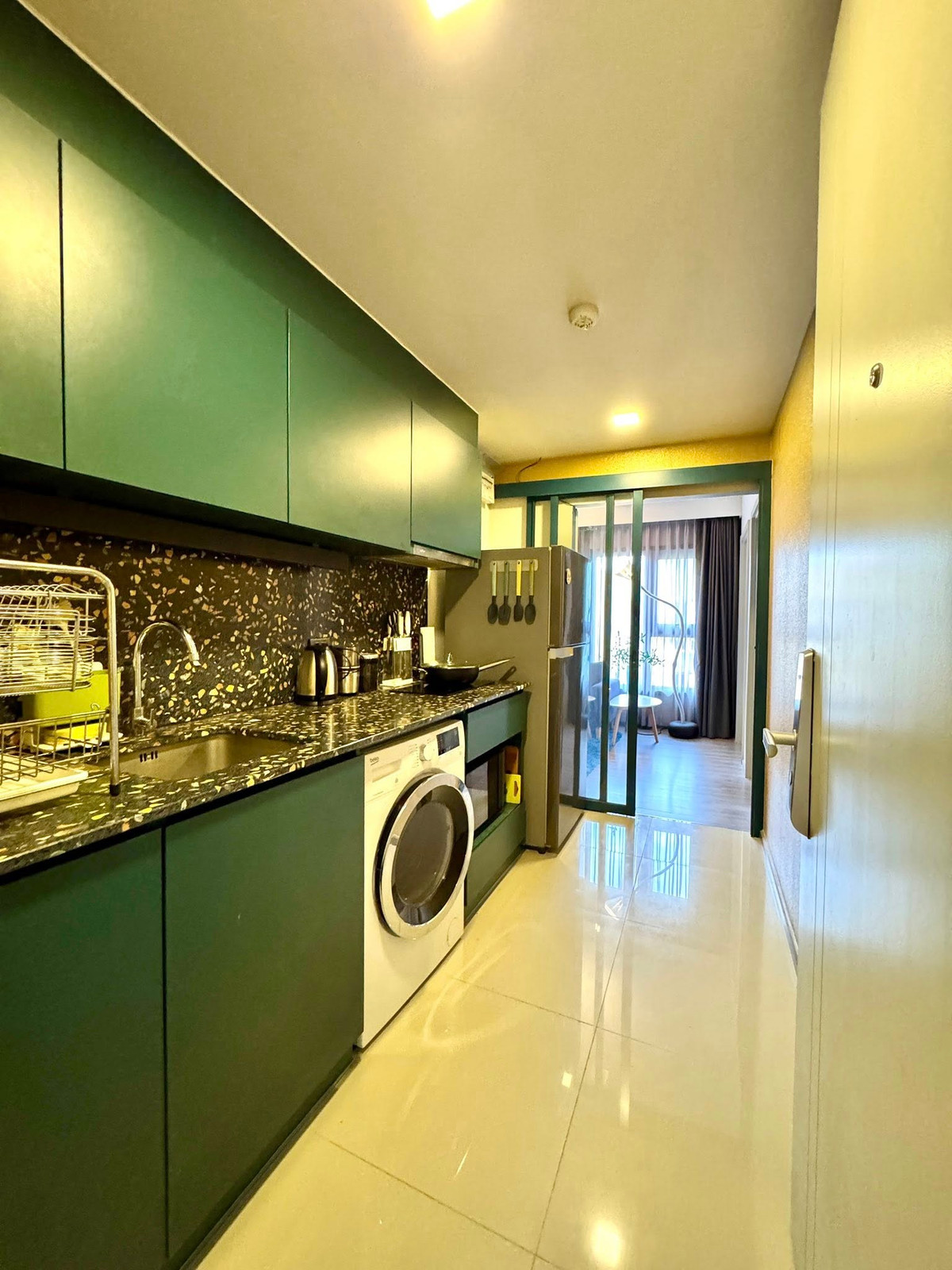 ให้เช่า THE BASE Sukhumvit 50 เฟอร์ฯครบพร้อมอยู่ 2 Bed ใกล้ BTS อ่อนนุช RW007520  – รูปที่ 3