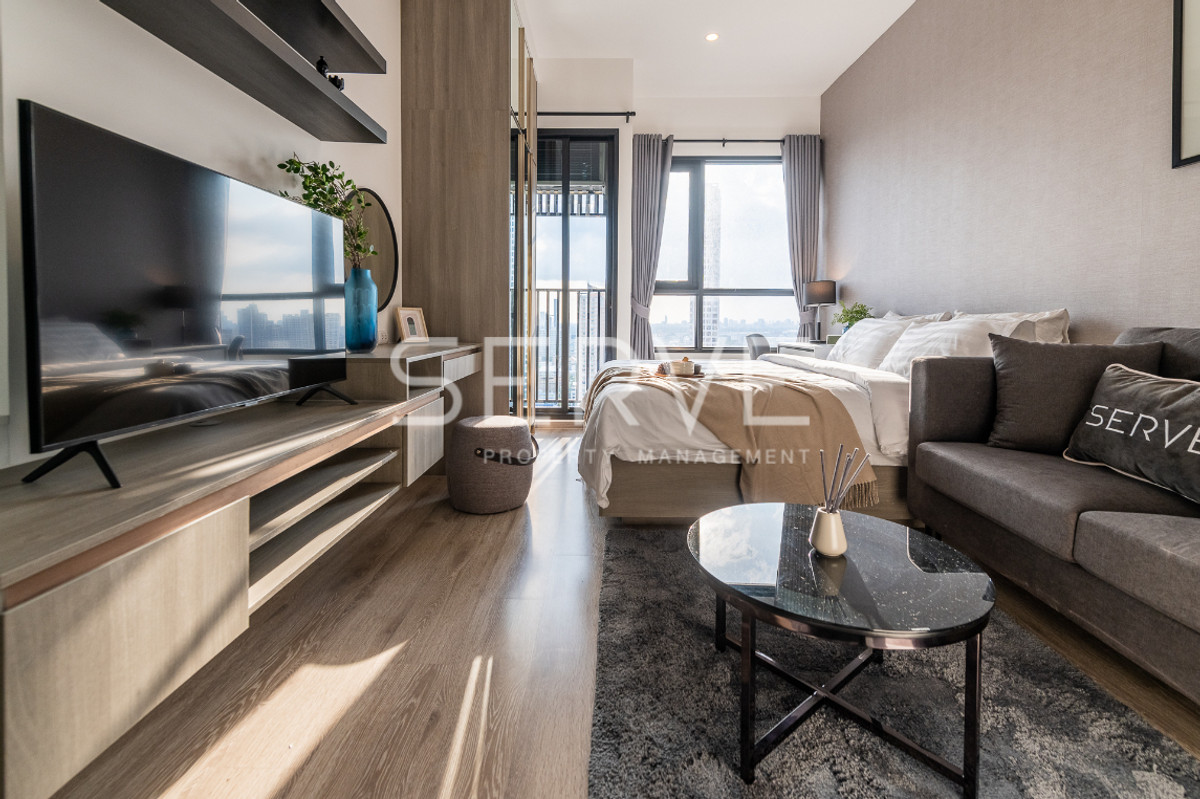 🔥16K🔥- Nice Decorate Studio with partition in Onnut Area High Fl. 25+ Good Location Close to BTS On Nut 650 m. at KnightsBridge Prime Onnut Condo / For Rent