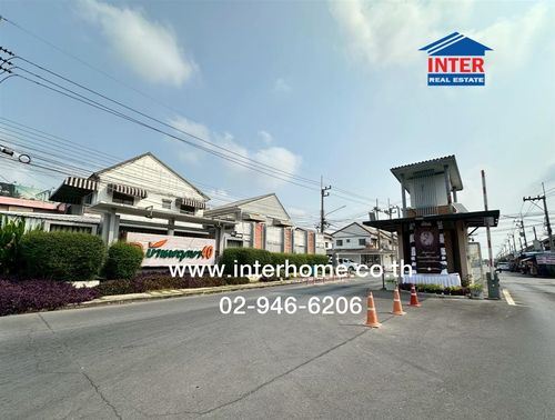 ทาวน์เฮ้าส์ 2 ชั้น 21.7 ตร.ว. หมู่บ้านพฤกษา40 รังสิต คลอง3 ถนนรังสิต-นครนายก ถนนเลียบคลองสาม คลองหลวง ปทุมธานี