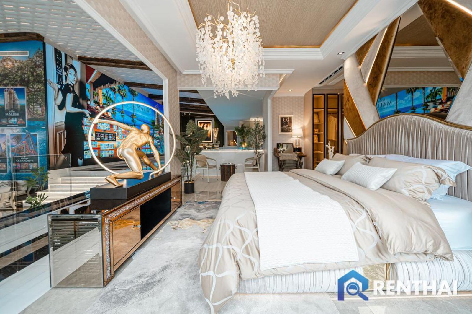Luxurious 2bed Condo at The Riviera Malibu, Pattaya - 13.125 Thb, Fully