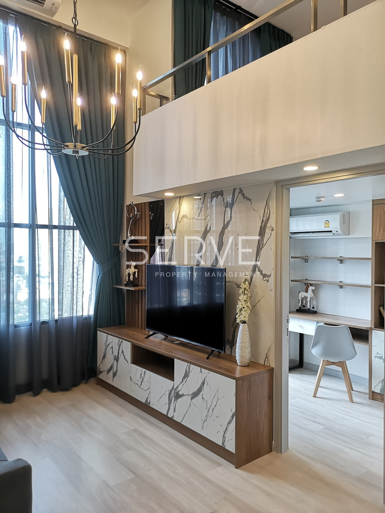 🔥ราคาดี 30K🔥 - ดูเพล็กซ์ 1 นอน 1 ทำงาน 1 ห้องนั่งเล่น 44 ตร.ม. ห้องสวย ชั้นสูง 20+ ใกล้ BTS ช่องนนทรี 600 ม. ที่คอนโด Knightsbridge Prime Sathorn / ให้เช่าคอนโด – รูปที่ 2