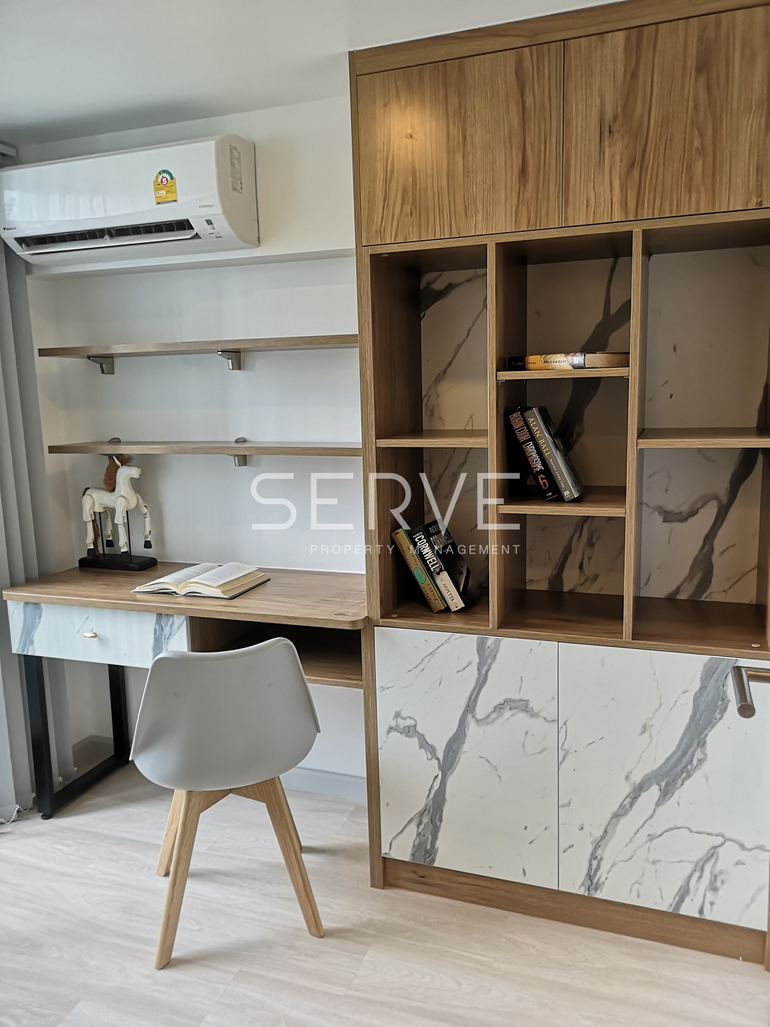 🔥ราคาดี 30K🔥 - ดูเพล็กซ์ 1 นอน 1 ทำงาน 1 ห้องนั่งเล่น 44 ตร.ม. ห้องสวย ชั้นสูง 20+ ใกล้ BTS ช่องนนทรี 600 ม. ที่คอนโด Knightsbridge Prime Sathorn / ให้เช่าคอนโด – รูปที่ 3