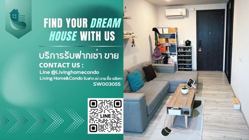 Condo for sale XT Huaikhwang By Sansiri, complete furniture and electrical appliances, near MRT Huai Khwang SW003055