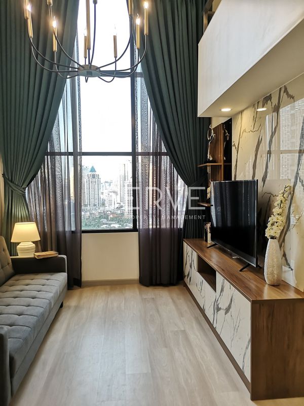 🔥ราคาดี 30K🔥 - ดูเพล็กซ์ 1 นอน 1 ทำงาน 1 ห้องนั่งเล่น 44 ตร.ม. ห้องสวย ชั้นสูง 20+ ใกล้ BTS ช่องนนทรี 600 ม. ที่คอนโด Knightsbridge Prime Sathorn / ให้เช่าคอนโด