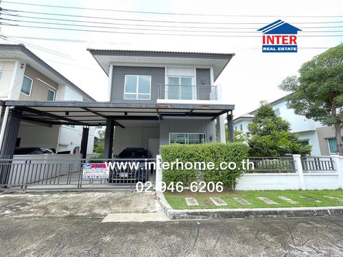 บ้านเดี่ยว 2 ชั้น 50 ตร.ว. หมู่บ้านเซนโทร เวสต์เกต ใกล้รถไฟฟ้าสายสีม่วง คลองบางไผ่ ถนนเลียบคลองบางไผ่ ถนนกาญจนาภิเษก บางบัวทอง นนทบุรี