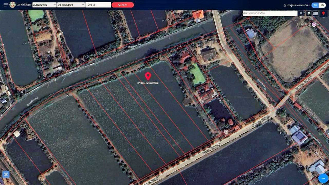Land for sale in Si Sa Chorakhe Noi Subdistrict, 3 rai 18 square wah, adjacent to the motorway.