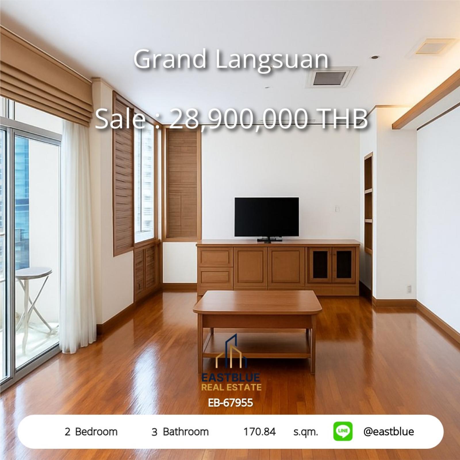 Luxury 2 Bed Condo @ Grand Langsuan in the heart of Chidlom
Spacious 170 sqm. Special price 28.9 million with full amenities! 0642748883 Luxury 2 Bed Condo @ Grand Langsuan in the heart of Chidlom
Spacious 170 sqm. Special price 28.9 million with full amenities! 0642748883