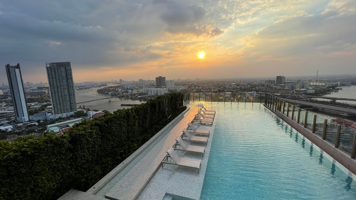 For sale/rent, condo with Chao Phraya River view, studio room 23 sq m., convenient travel, near the Blue Line, Bang Pho Station, ready to move in, 1.9 million baht, rent 8500 /month. – รูปที่ 4