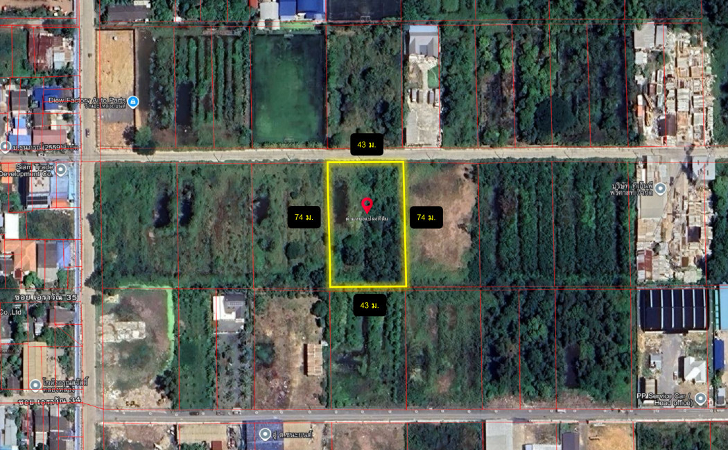 ขาย ที่ดิน ซอย เอราวัณ 36 ขนาด 2 ไร่ ใกล้ ถ.กาญจนาภิเษกแค่ 2 กม. KK – รูปที่ 3