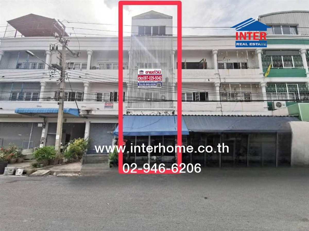 อาคารพาณิชย์ 3 ชั้น 18 ตร.ว. หมู่บ้านบางใหญ่ซิตี้ ใกล้ตลาดบางใหญ่ซิตี้ ซอยบางใหญ่ซิตี้ซอย10/13 ถนนกาญจนาภิเษก ถนนจันทร์ทองเอี่ยม บางใหญ่ นนทบุรี