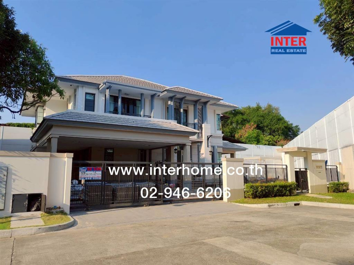 2-story detached house, 195 sq m, Narasiri Village, Rama 2, Soi Rama 2, Soi 81 Kor, Rama 2 Road, Kanchanaphisek Road. Bang Khun Thian District Bangkok