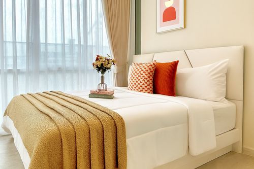 For rent: The Sky Sukhumvit Condo (34 sq m.), 1 bedroom, 1 bathroom, fully furnished, ready to move in.