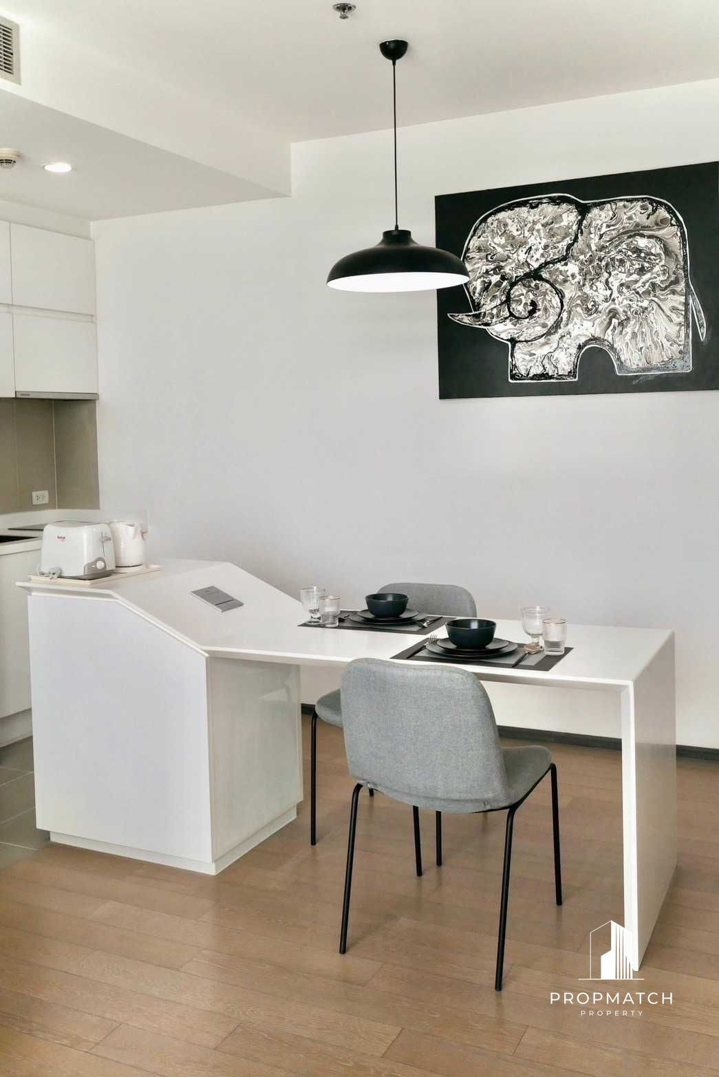 🔥🔥ห้องว่าง พร้อมเข้าอยู่ 29K🔥🔥คอนโดทำเลดีติด BTS ราชเทวี PYNE By Sansiri (1 bed 46 sqm)  Tel.093-9796392 K.เฌอ – รูปที่ 3