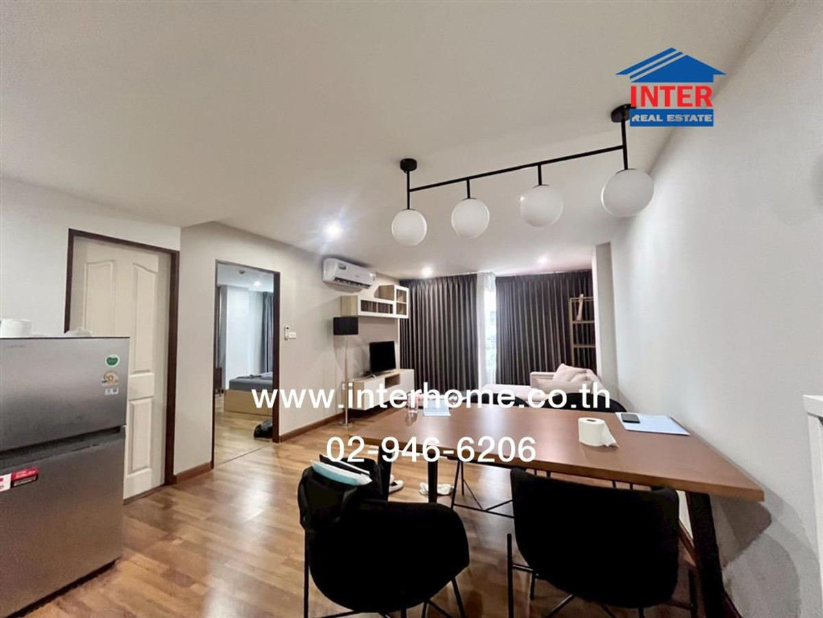 Condominium 59.56 sq m. PG Rama 9 (Building A), Rama 9 Road, Petch Uthai Road, Huai Khwang District, Bangkok.