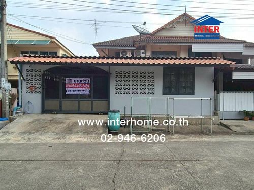 2-story townhouse, 37.5 sq m, Pruksa Village 3, near Central Westgate, Soi Pruksa Village 3, Soi 68/4, Kanchanaphisek Road. Soi Wat Lat Pla Duk Road, Bang Bua Thong, Nonthaburi