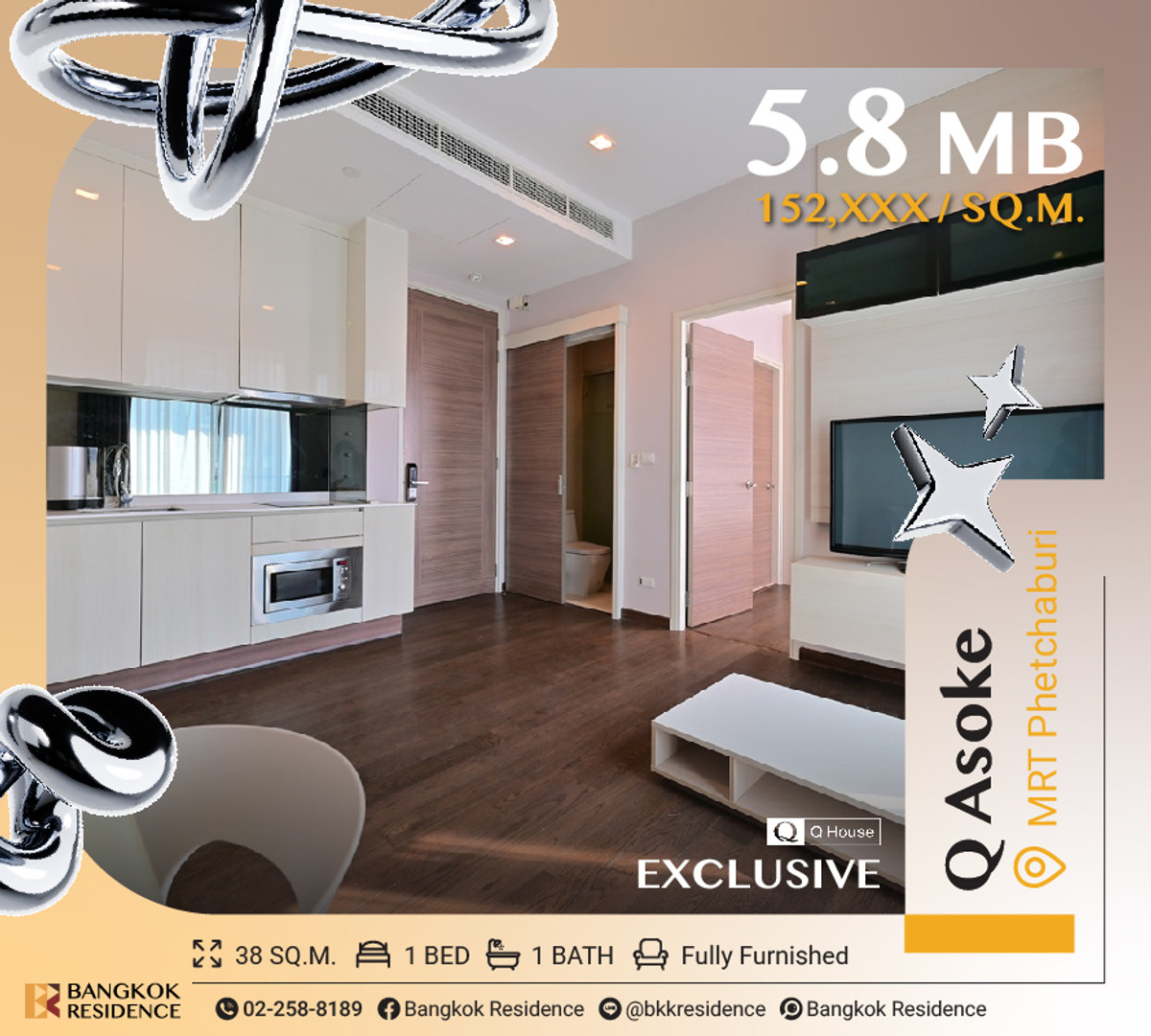 🚨 Exclusive! Q Asoke ยูนิตสวย ราคาดีหายาก ⭐ ใกล้ MRT เพชรบุรี 🚨 Exclusive! Q Asoke ยูนิตสวย ราคาดีหายาก ⭐ ใกล้ MRT เพชรบุรี