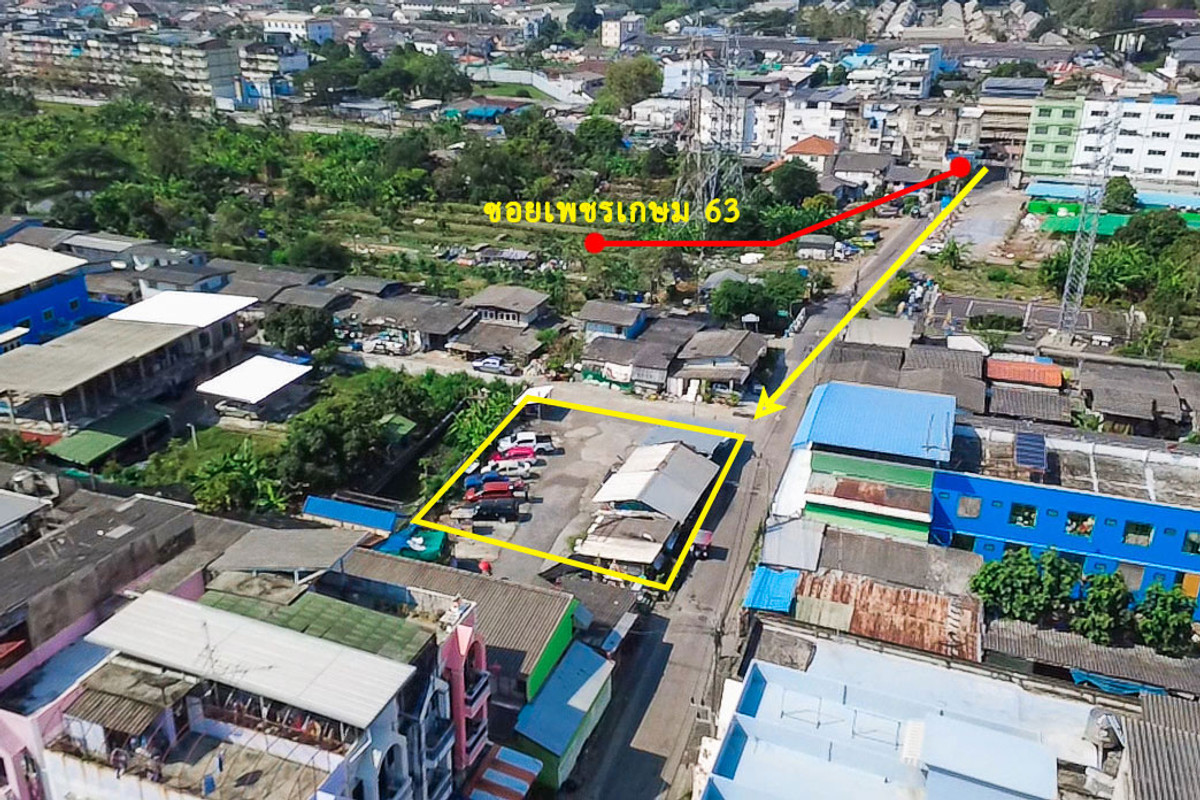 [ขาย] ที่ดิน 174 ตรว. เพชรเกษม 63 (ซอยวัดม่วง) — แปลงสี่เหลี่ยมสวย ทำเลลัดออกได้รอบทิศ!  