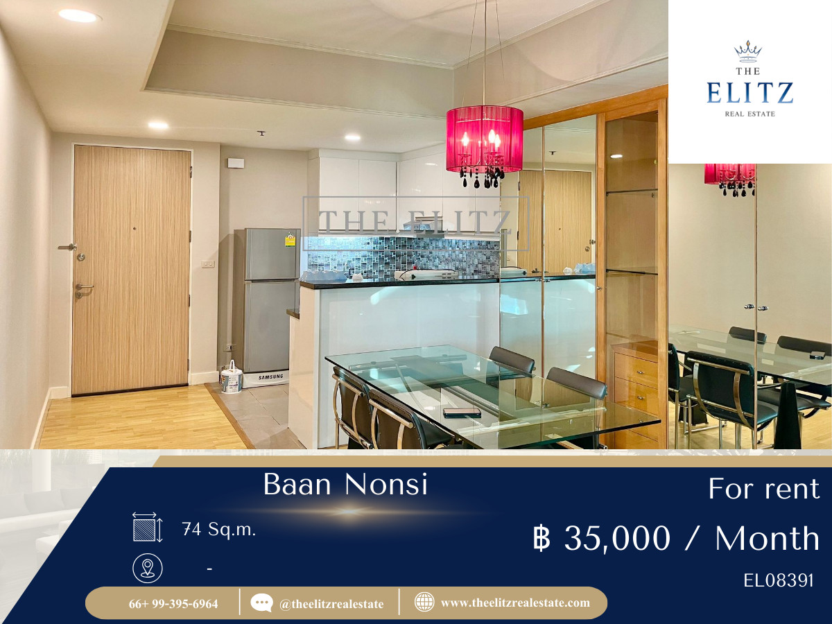 ✨ Spacious Living in Sathon-Narathiwas ✨ Baan Nonsi for Rent | Large Unit, Great Facilities, Prime Location 💕 ✨ Spacious Living in Sathon-Narathiwas ✨ Baan Nonsi for Rent | Large Unit, Great Facilities, Prime Location 💕