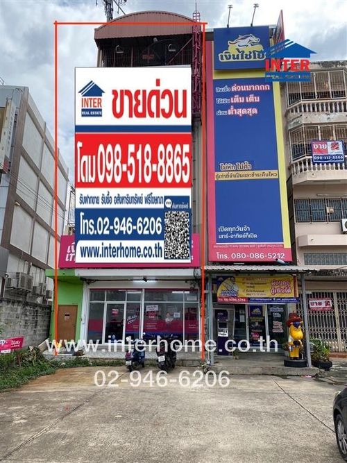 Commercial building, 4 floors, 102 sq m. Commercial building, Soi Thian Talay 16/2, Rama 2 Road, Bang Khun Thian Road. Bang Khun Thian District Bangkok